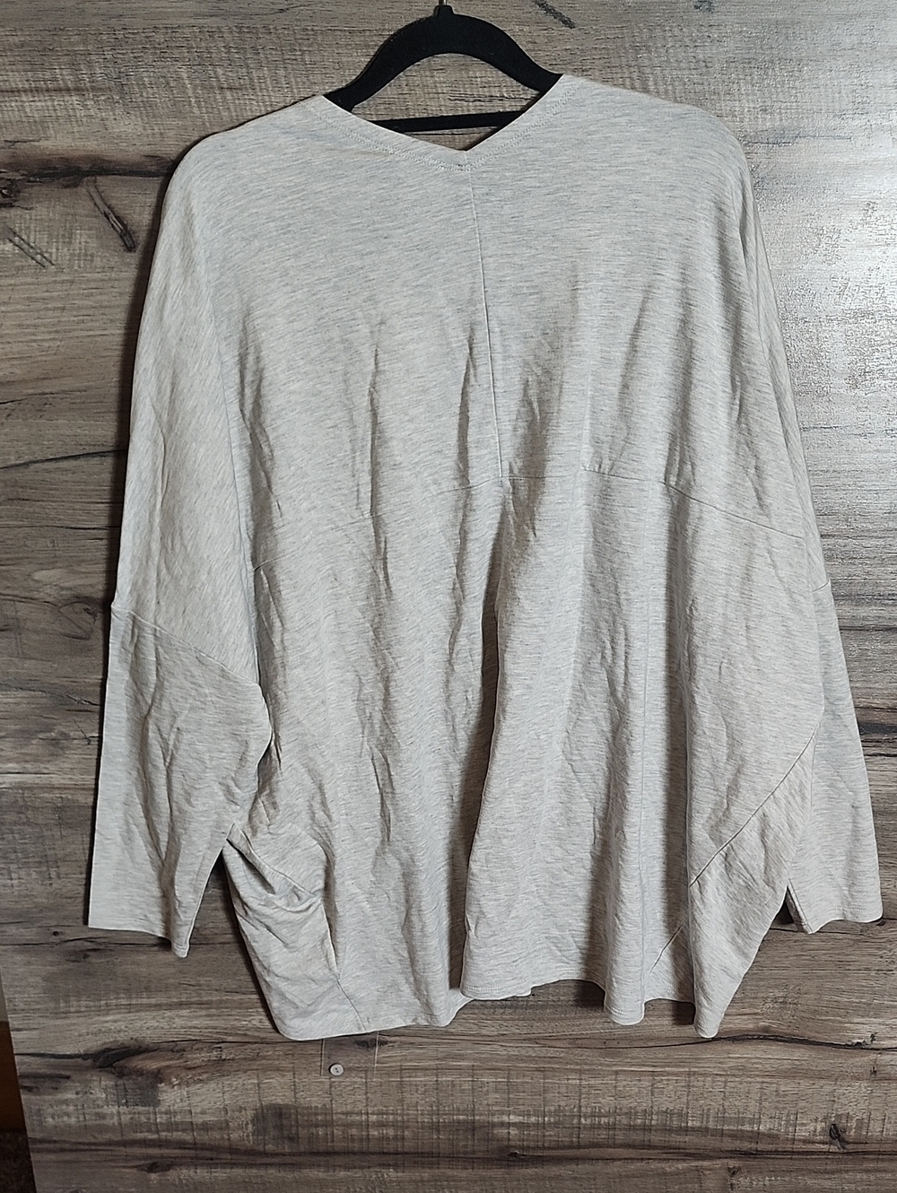 Garnet Hill French Terry Cocoon Cardigan In Light Gray - Picture 10 of 10